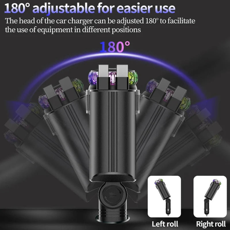 5-in-1 Car Charger with Perfume Diffuser