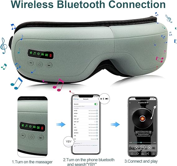 Electric Smart Eye Massager – Heated Eye Massage Mask with Vibration
