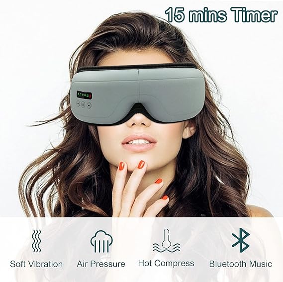 Electric Smart Eye Massager – Heated Eye Massage Mask with Vibration