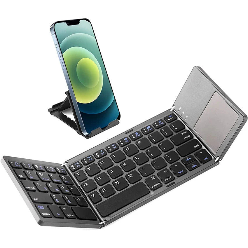 Foldable Bluetooth Keyboard with Touchpad For Mobile