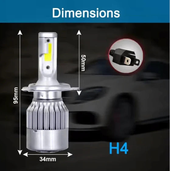 Instant-On LED Headlight – High-Power Motorcycle & Car LED Headlight Conversion Kit
