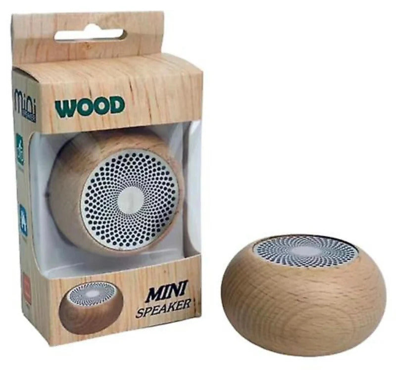 Wireless Bamboo Bluetooth Speaker – Portable Waterproof Speaker with Powerful Bass