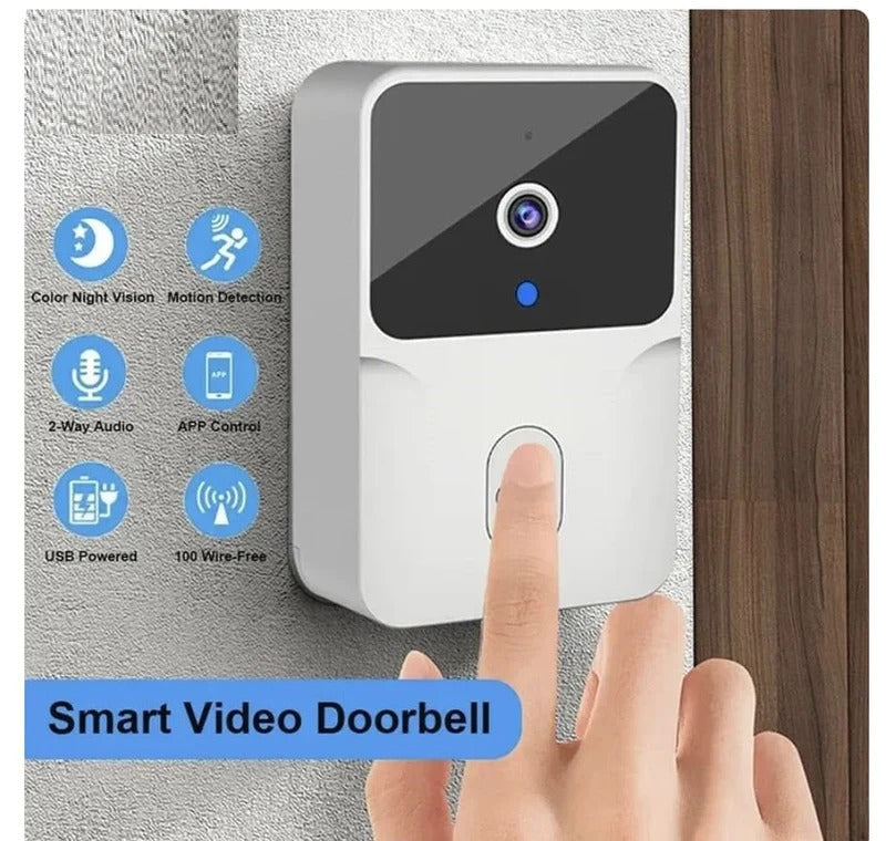 Wireless Video Doorbell Camera – Smart WiFi Door Bell with HD Camera & Two-Way Audio