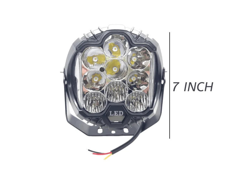 75W LED Driving Light – Super Bright Off-Road Car Light with Wide-Angle Beam