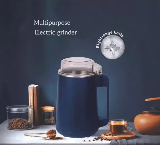 Electric Coffee Grinder 300W – 4-Blade Stainless Steel Coffee, Spice & Grain Grinder