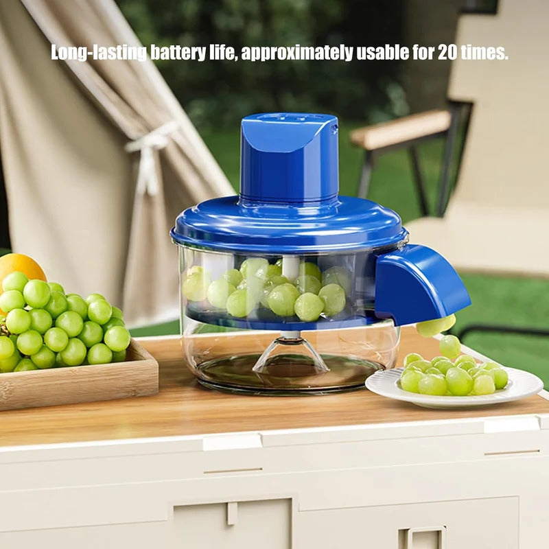Fruit & Vegetable Peeler with Container – Manual Kitchen Peeler with Stainless Steel Blades